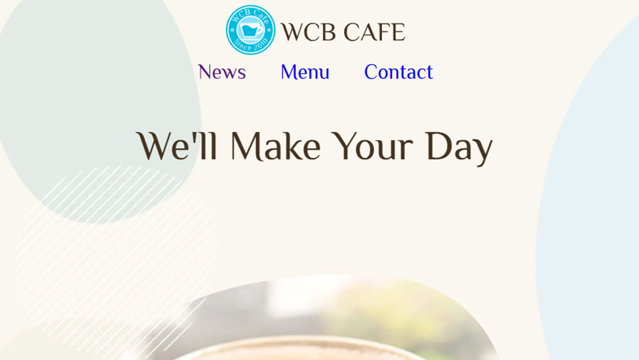 HTML/CSSの基礎を学びWebサイトの制作を行いました。
